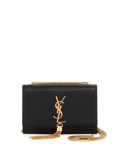 kate monogram ysl small tassel shoulder bag with golden hardware|SAINT LAURENT .